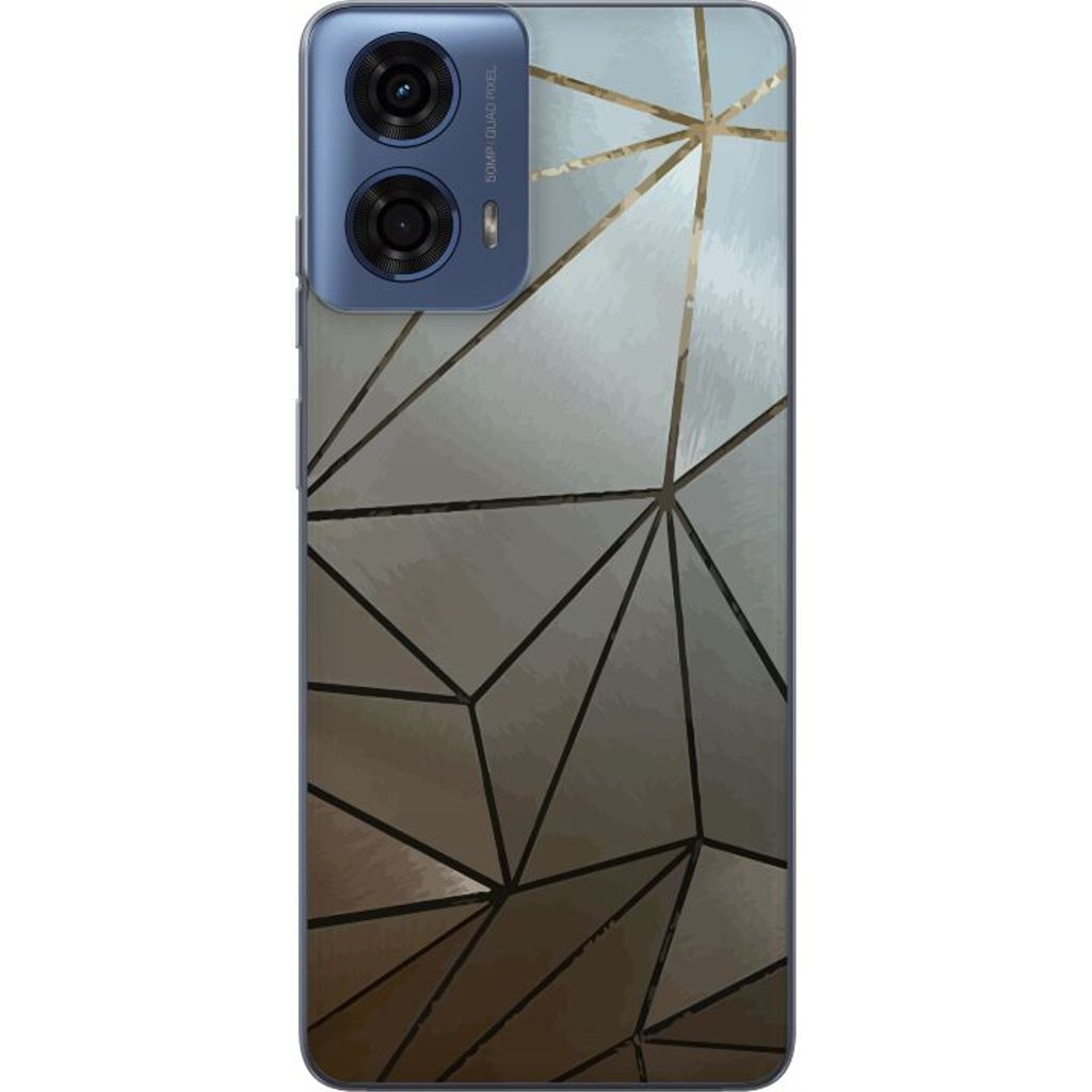 Motorola Moto G04 Gennemsigtigt Telefoncover Mönster Rosé