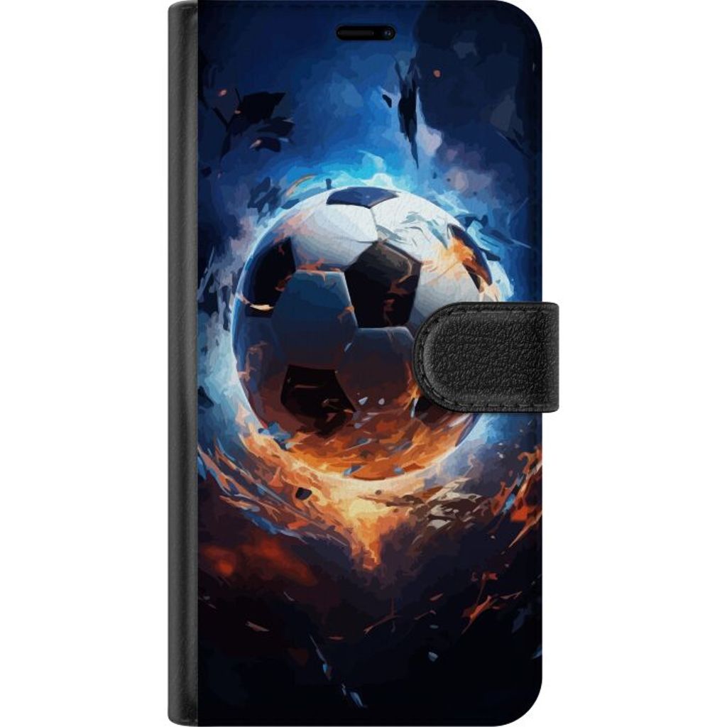 Motorola Moto G15 Svart Plånboksfodral Flygande boll