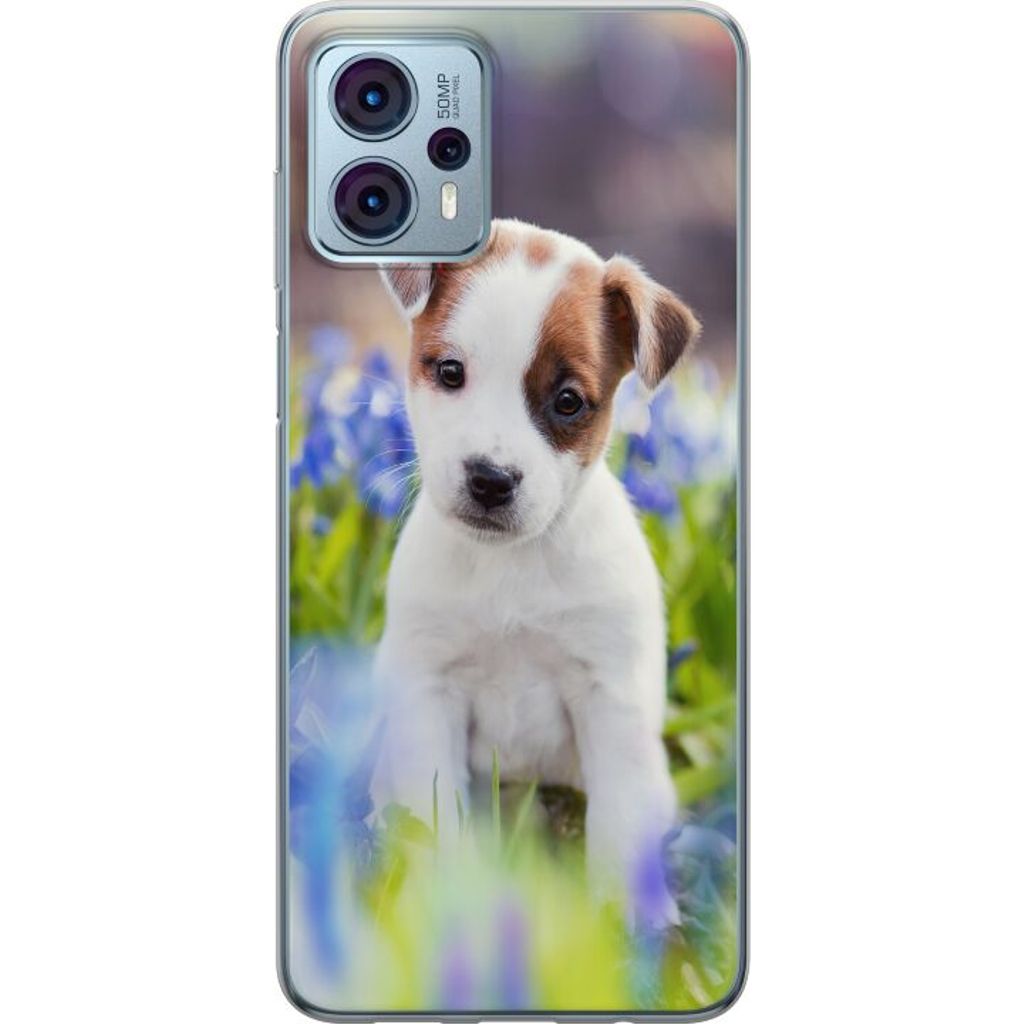 Motorola Moto G23 Gjennomsiktig Telefondeksel Hundvalp