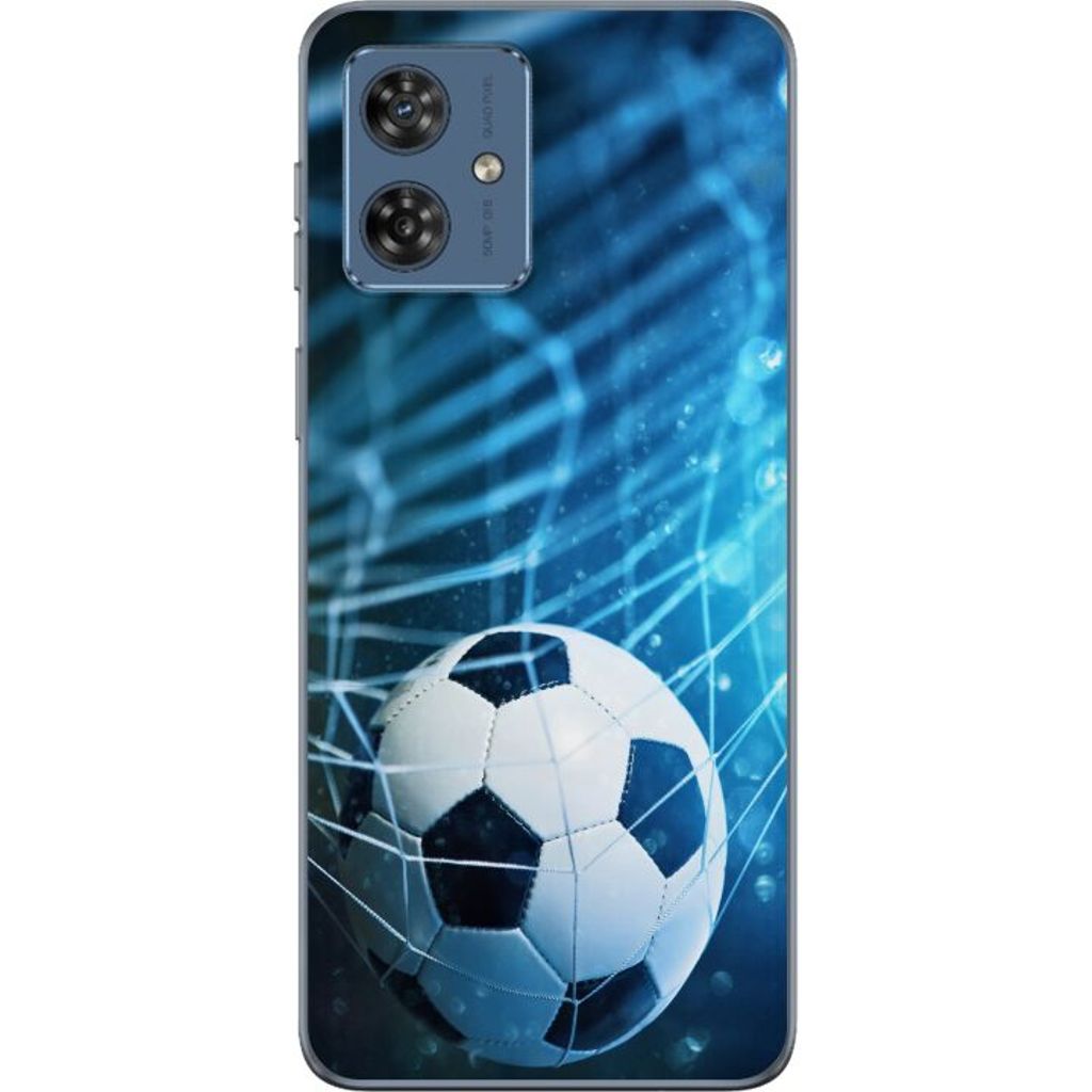 Motorola Moto G54 Gennemsigtigt Telefoncover Fotboll