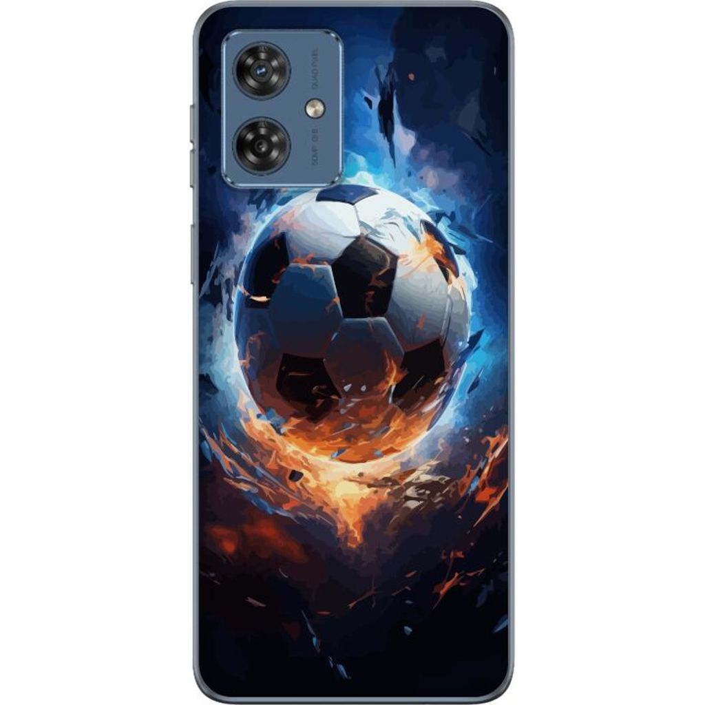 Motorola Moto G54 Transparent Mobilskal Flygande boll