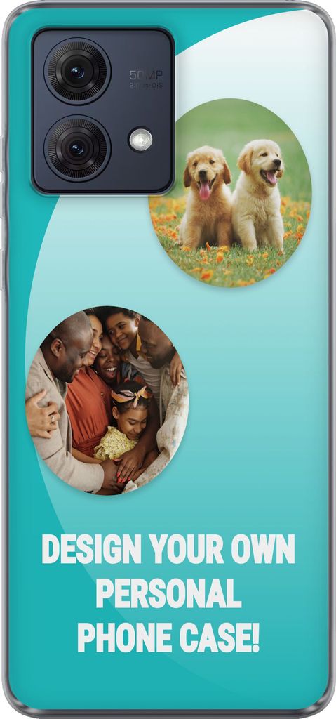 Design dit eget Motorola Moto G84 Gennemsigtig cover