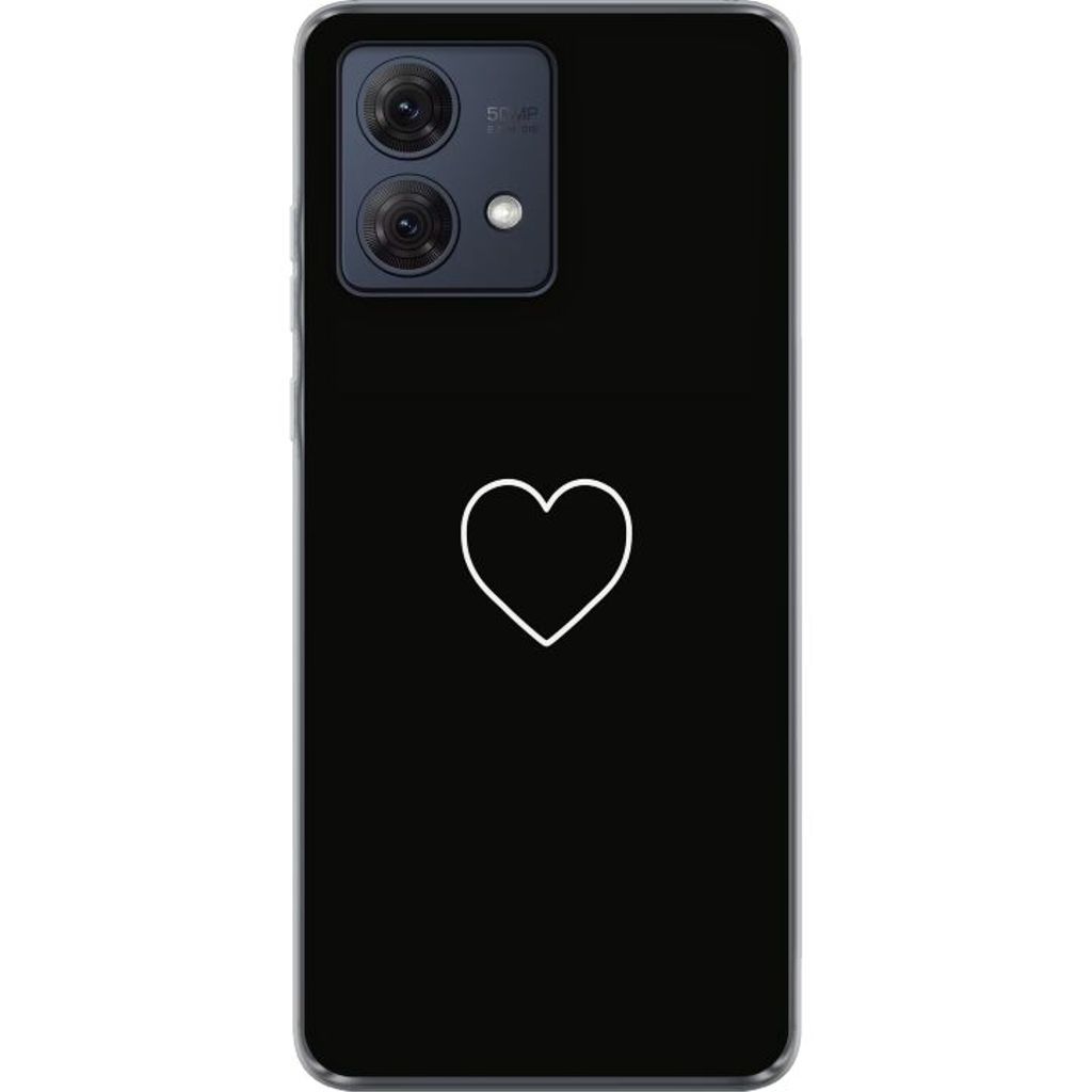 Motorola Moto G84 Transparent Mobilskal Hjärta