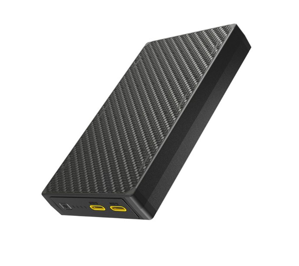 Nitecore NB20000 Gen3 Powerbank 20000mAh, 3A – 2 USB-C-porttia sekä 1 USB-C–USB-A-sovitin