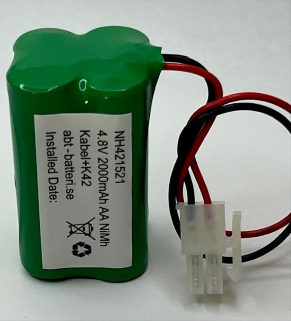 Nimh batteripaket 4,8V 2000mAh AA Std 2-staket K42+LÅ NH421521