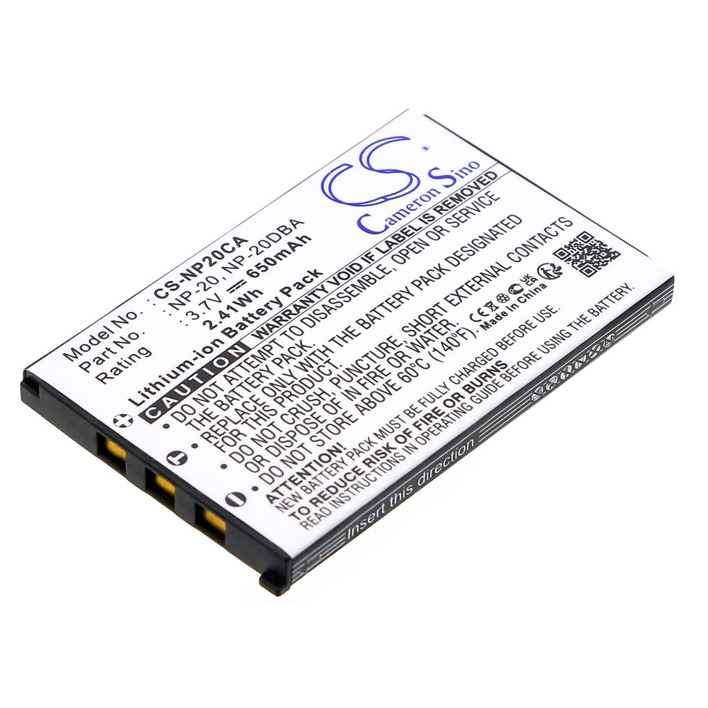 Casio Exilim EX-Z65, 3.6V (3.7V), 630 mAh