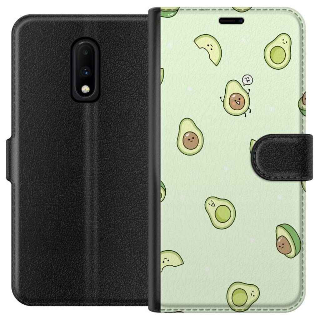 OnePlus 7 Svart Plånboksfodral Avokado