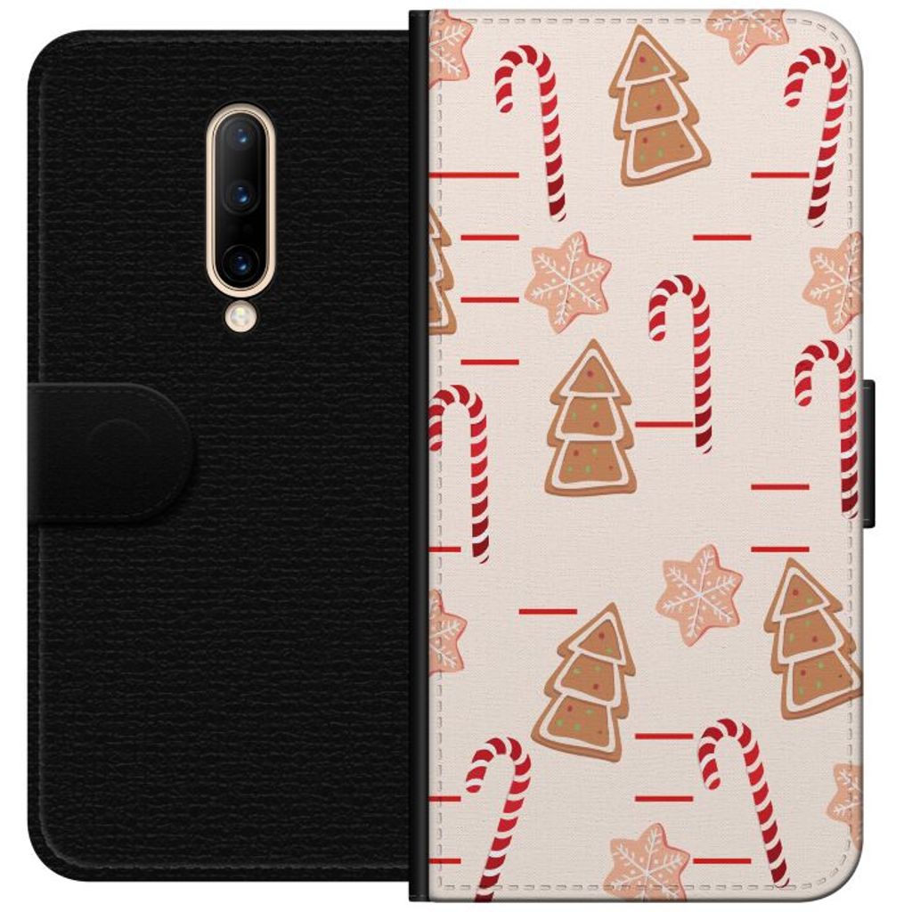 OnePlus 7 Pro Svart Plånboksfodral Julens Godisglädje