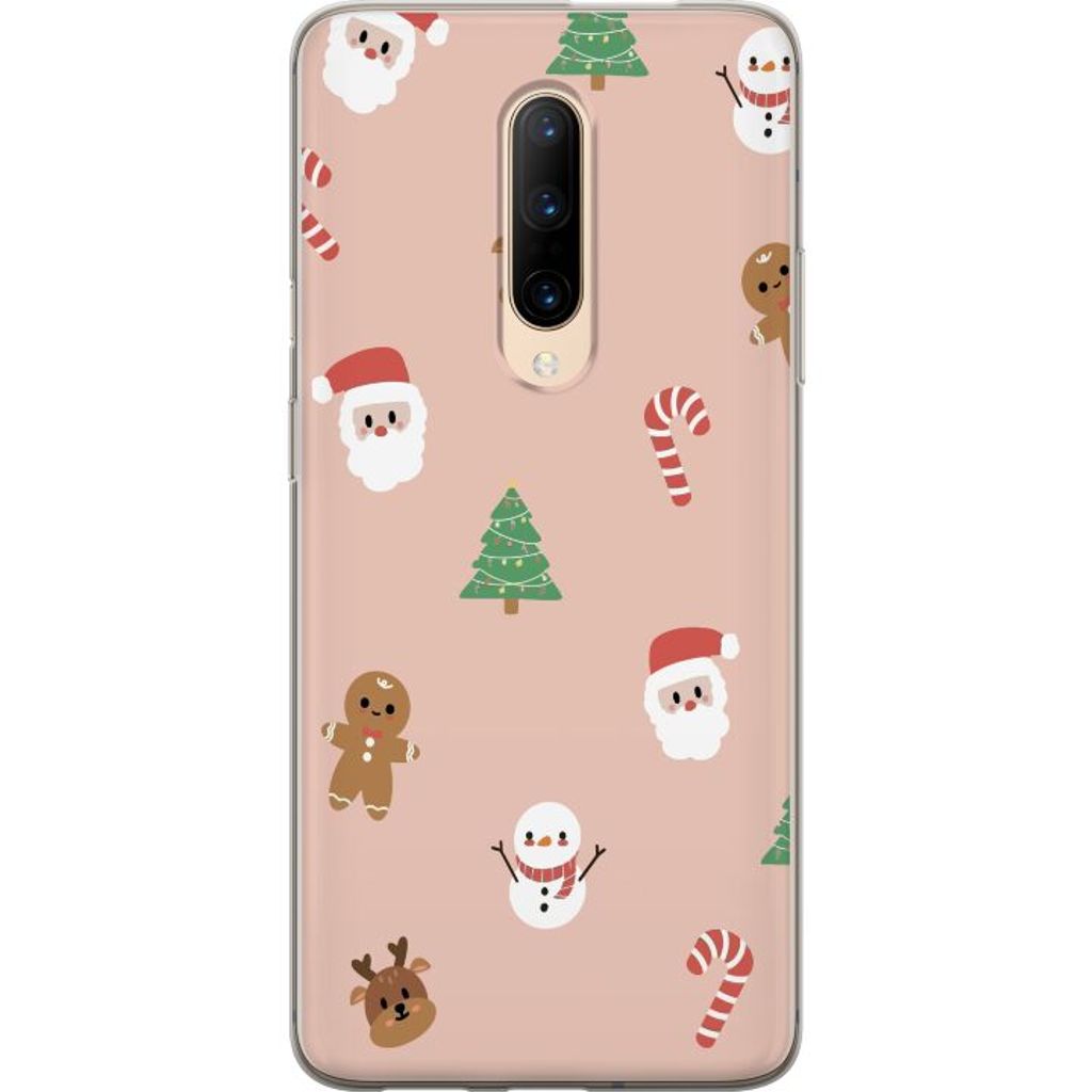 OnePlus 7 Pro Gjennomsiktig Telefondeksel Klassisk Julfest