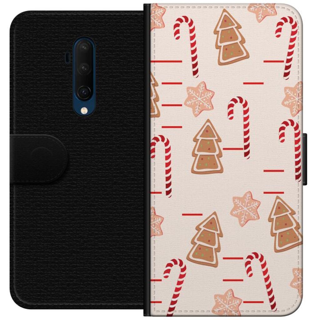 OnePlus 7T Pro Sort Lommebokdeksel Julens Godisglädje