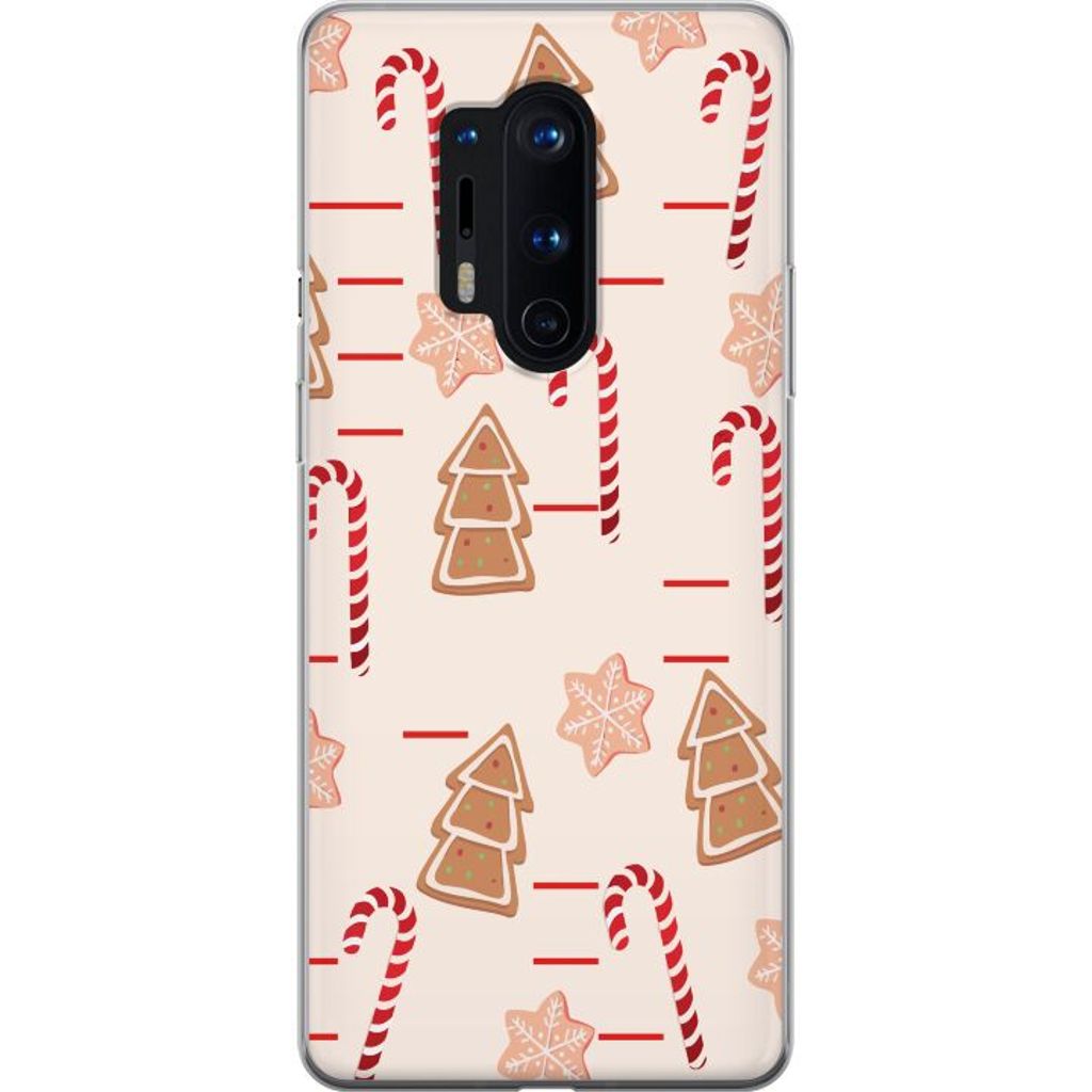 OnePlus 8 Pro Gennemsigtigt Telefoncover Julens Godisglädje