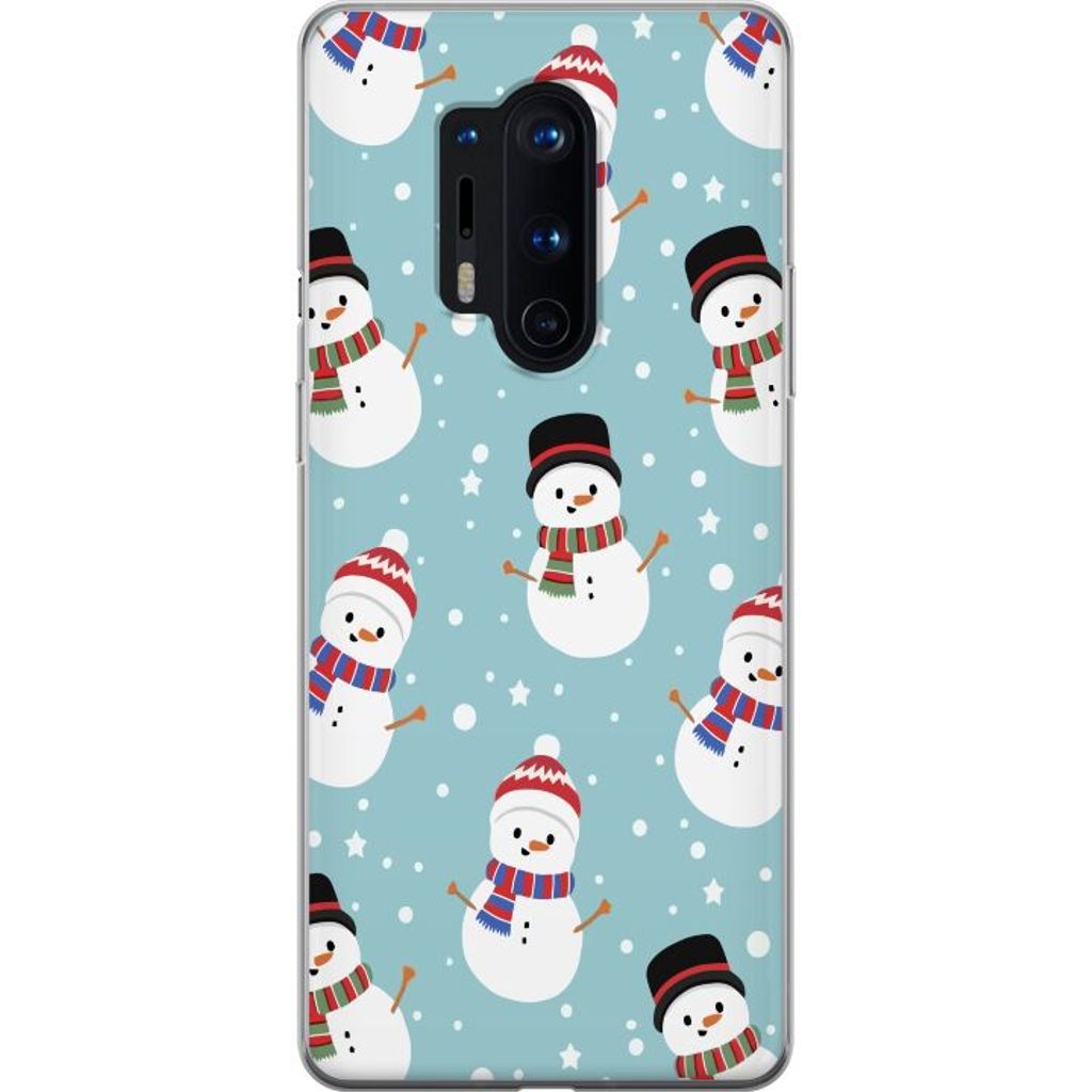 OnePlus 8 Pro Gennemsigtigt Telefoncover Snögubbar