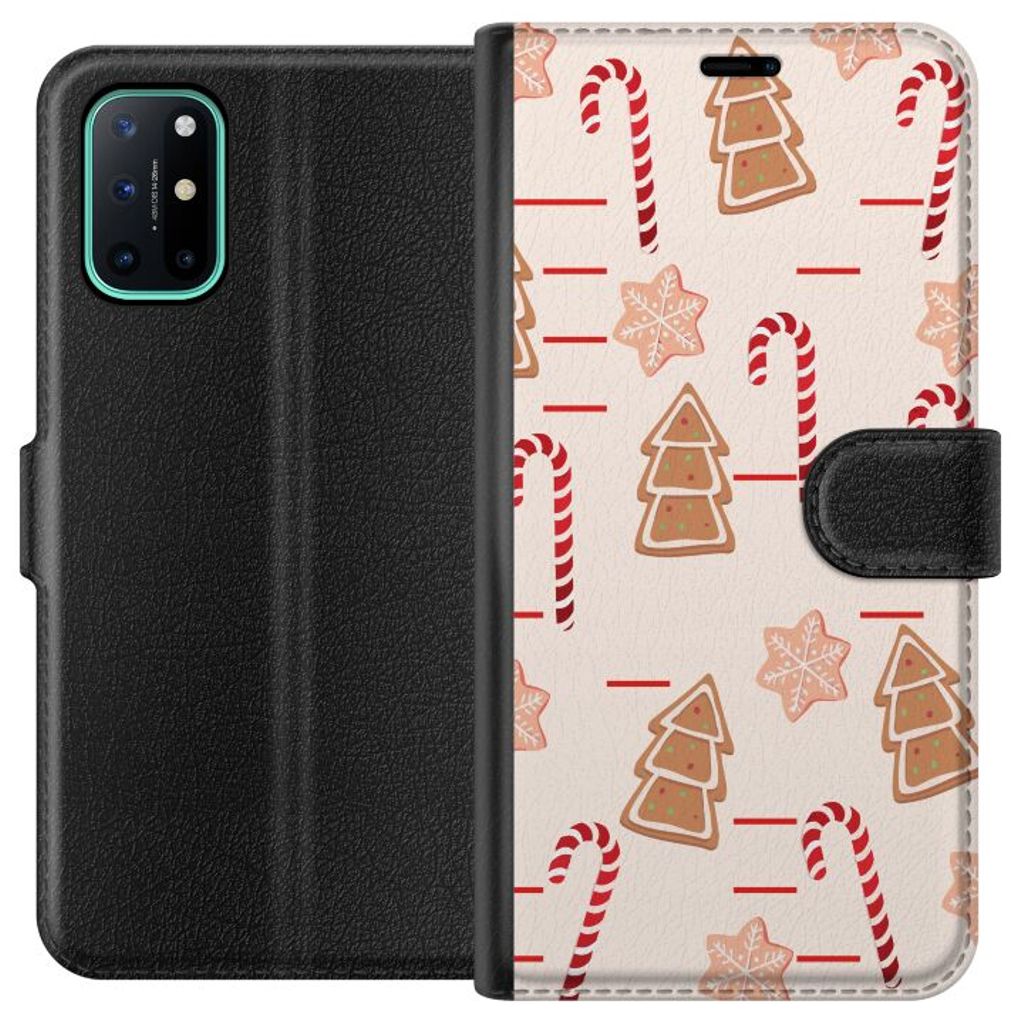 OnePlus 8T Sort Tegnebogsetui Julens Godisglädje