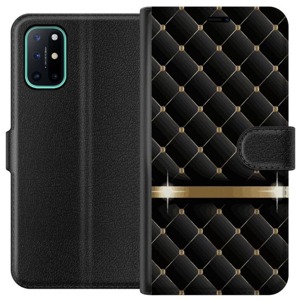 OnePlus 8T Sort Lommebokdeksel Lyxigt