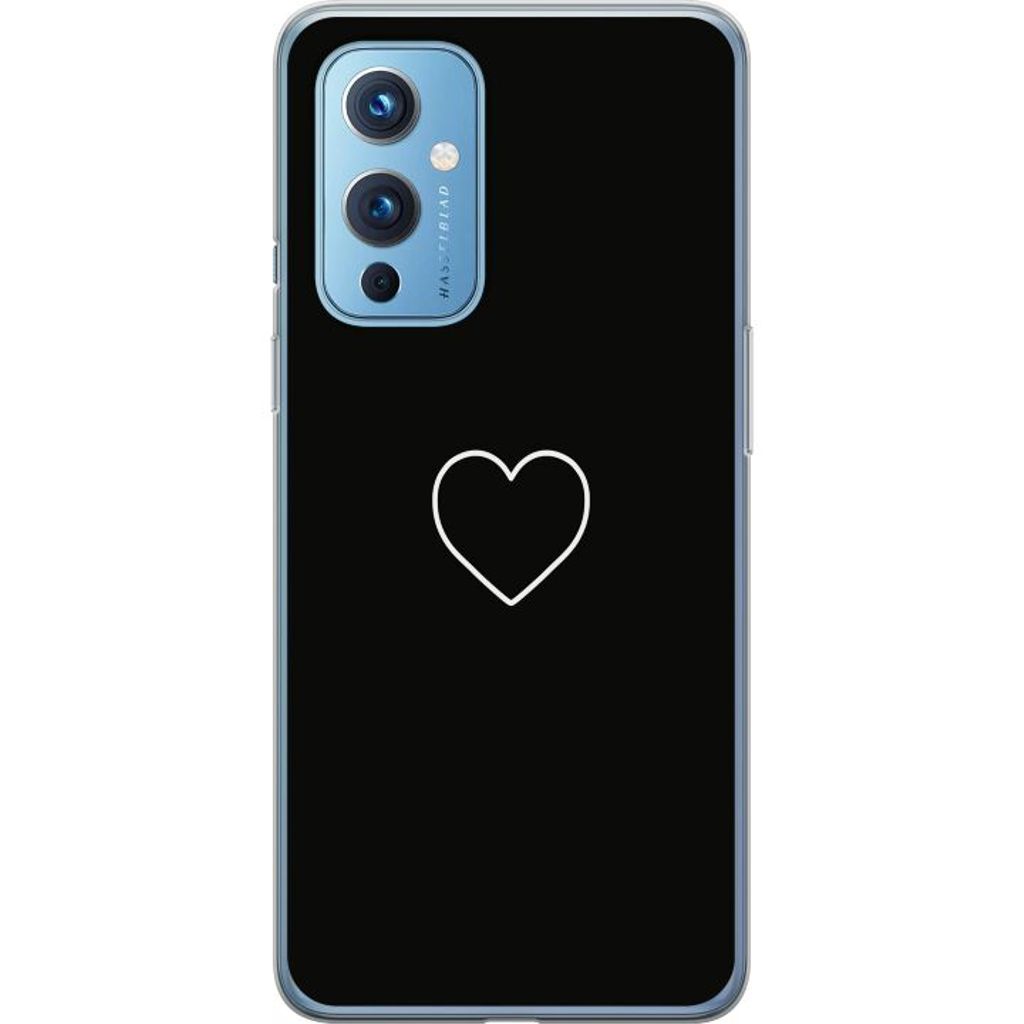 OnePlus 9 Gjennomsiktig Telefondeksel Hjärta