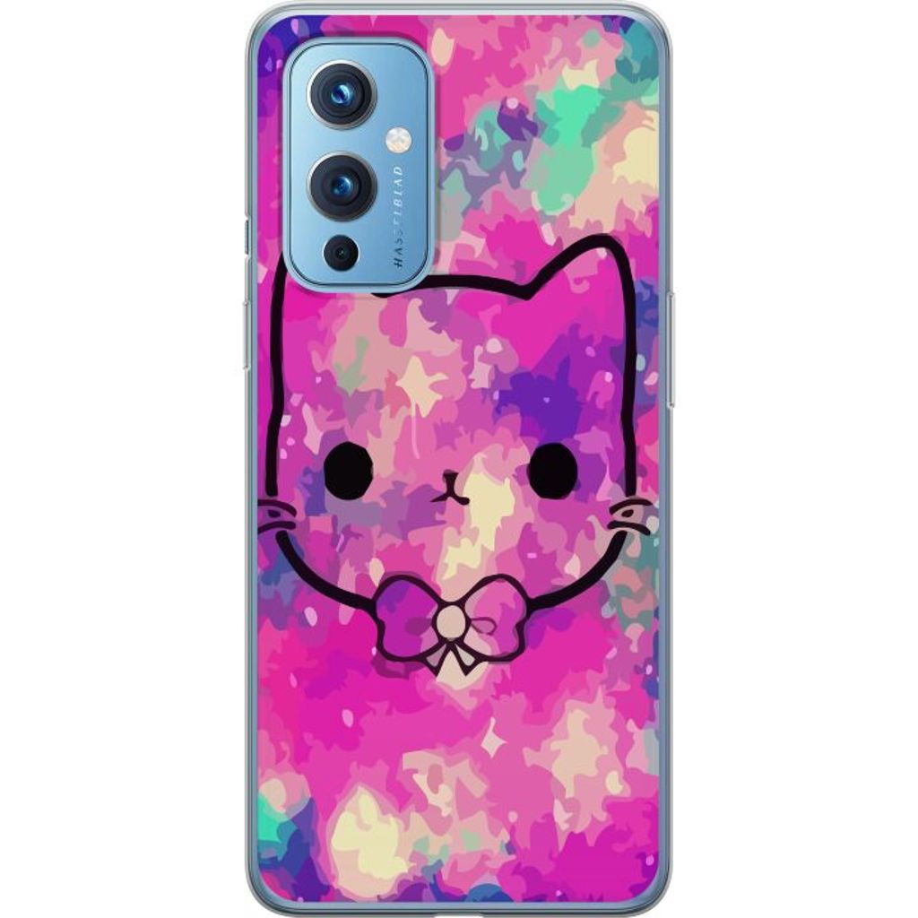 OnePlus 9 Gennemsigtigt Telefoncover Katt