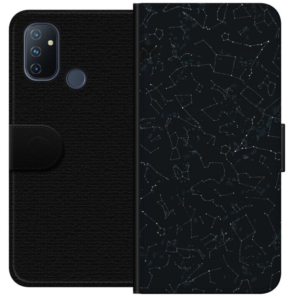 OnePlus Nord N100 Svart Plånboksfodral Himlakroppar