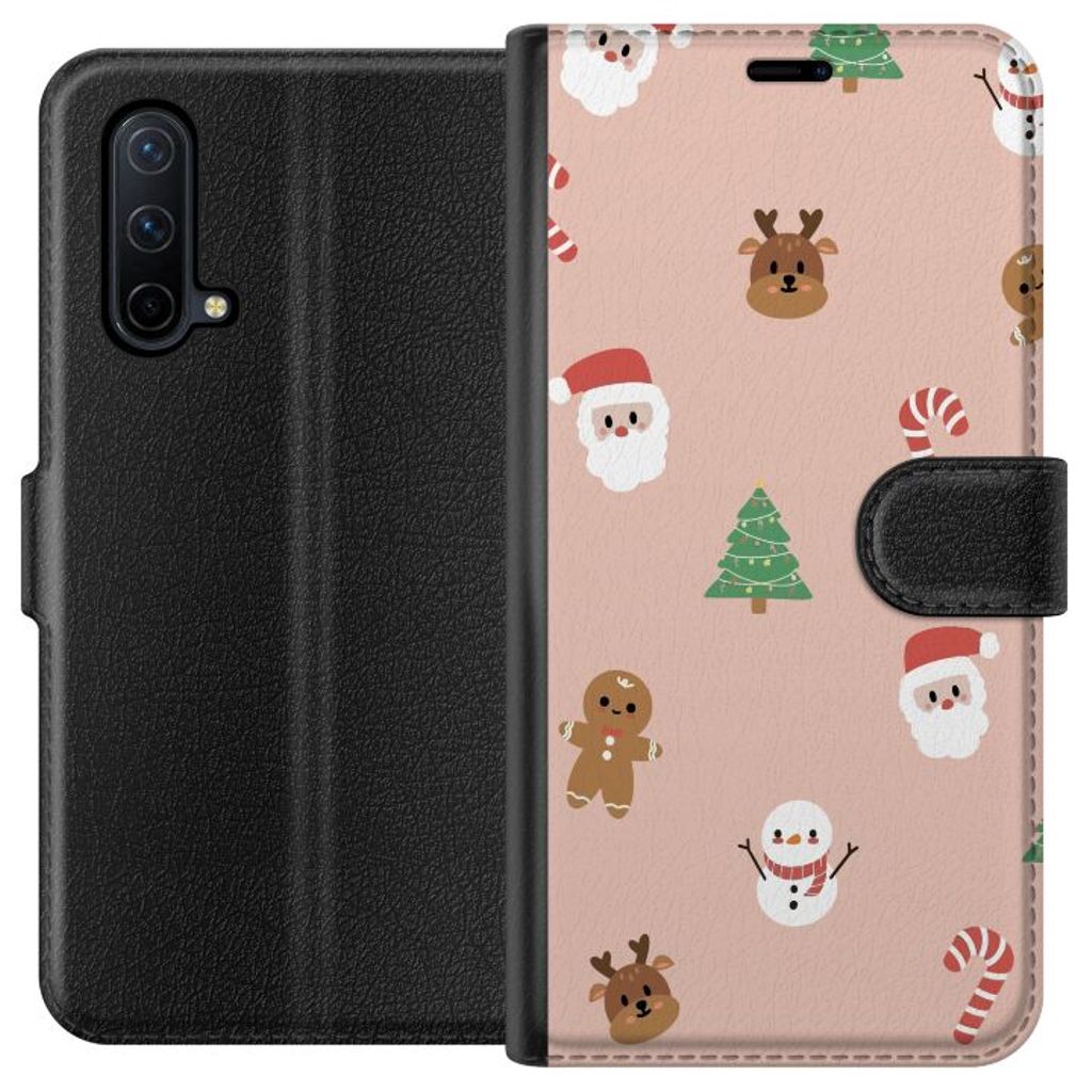 OnePlus Nord CE 5G Svart Plånboksfodral Klassisk Julfest