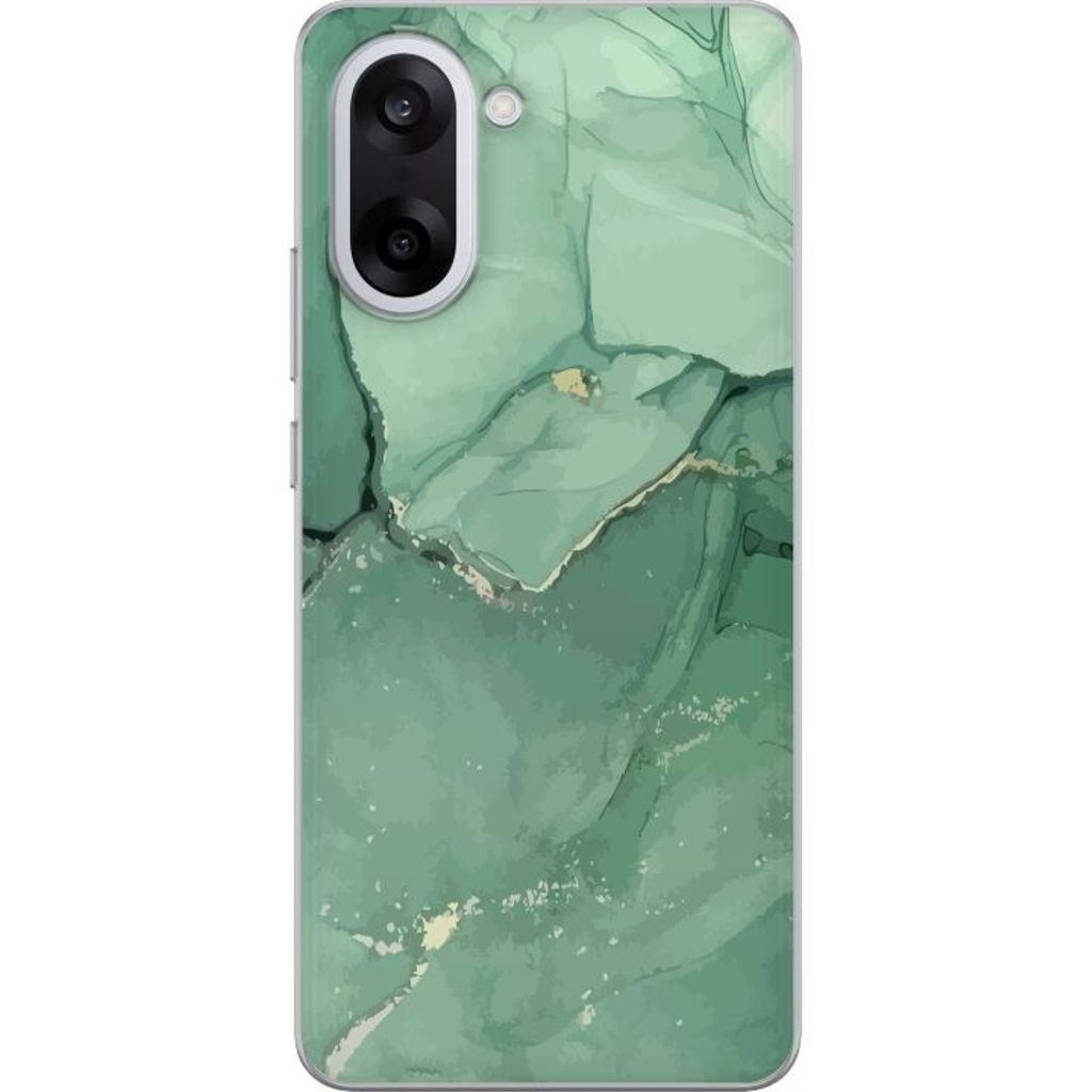 OnePlus Nord CE5 Läpinäkyvä Puhelinkotelo Grön Marmor