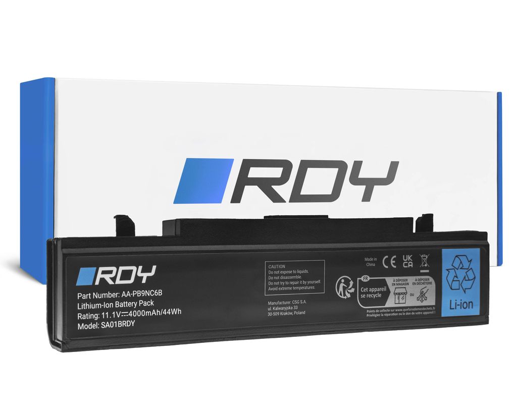RDY-batteri AA-PB9NC6B AA-PB9NS6B til Samsung R519 R522 R530 R540 R580 osv.