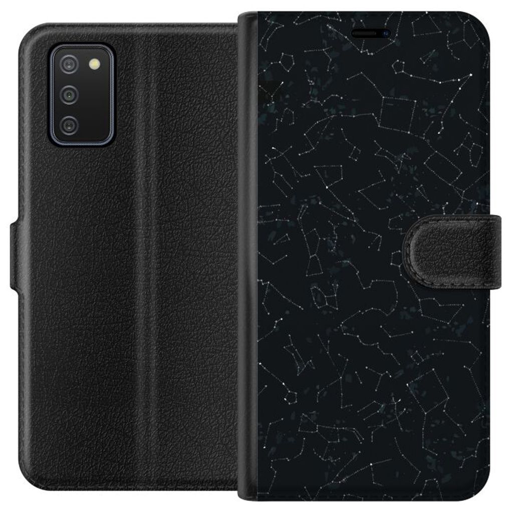 Samsung Galaxy A02s Sort Tegnebogsetui Himlakroppar