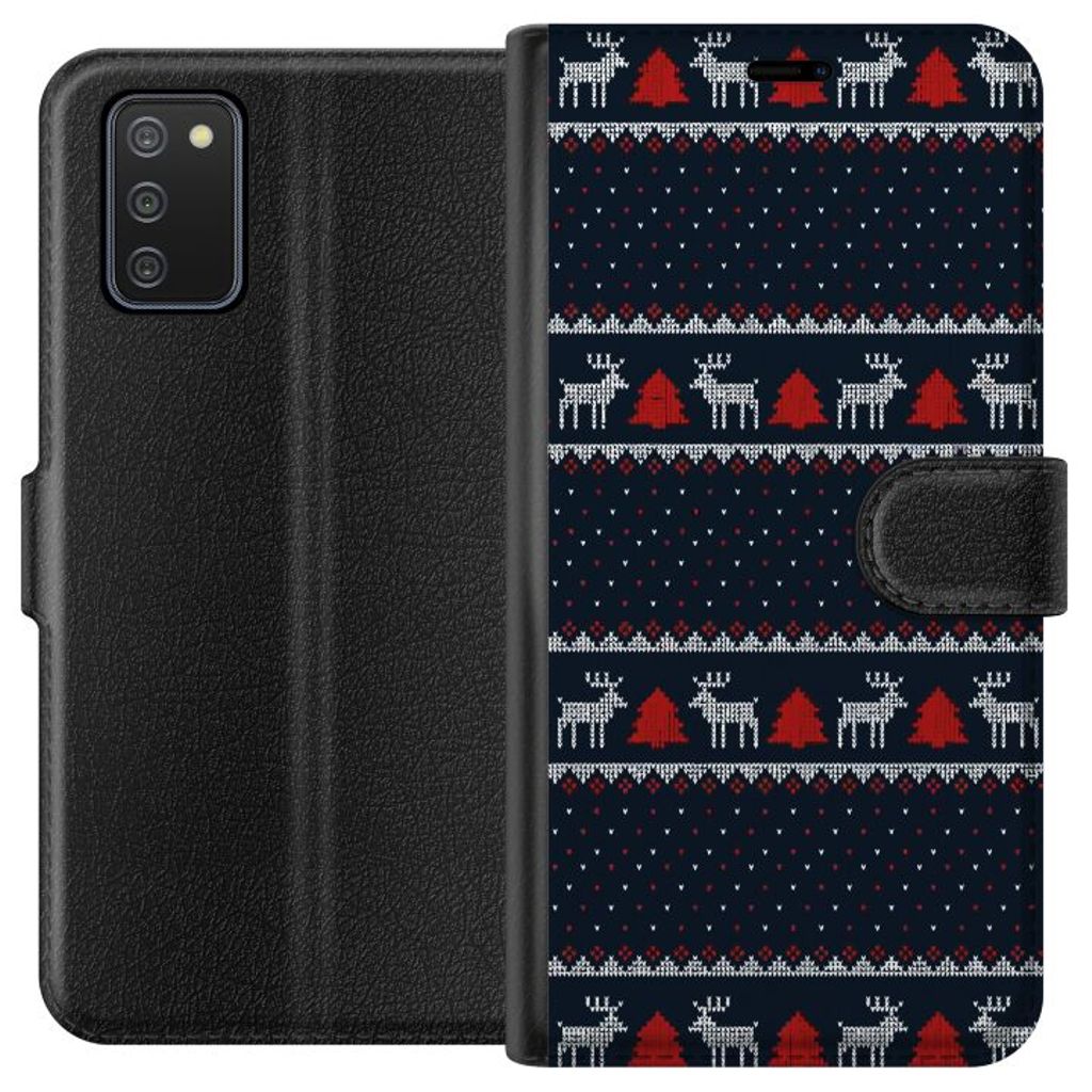 Samsung Galaxy A02s Svart Plånboksfodral Tomtens Team