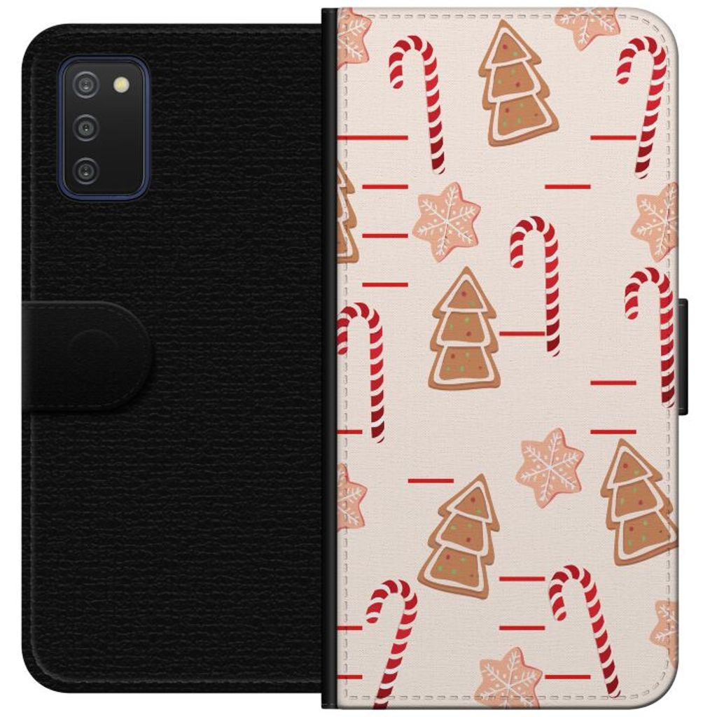Samsung Galaxy A03s Sort Tegnebogsetui Julens Godisglädje