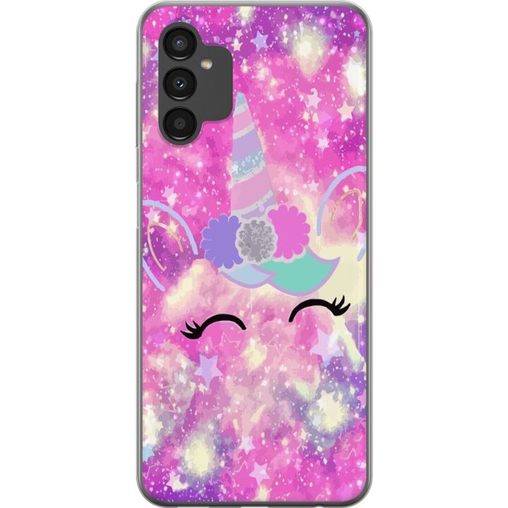 Samsung Galaxy A04s Läpinäkyvä Puhelinkotelo Glad Enhörning