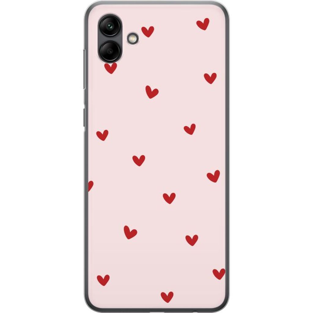 Samsung Galaxy A05 Läpinäkyvä Puhelinkotelo Små Hjärtan