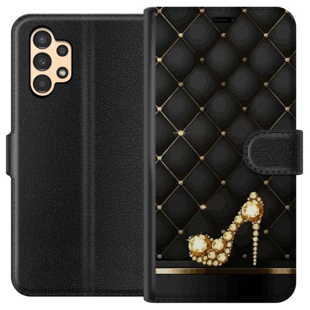 Samsung Galaxy A13 Musta Lompakkokotelo Lyxig Sko