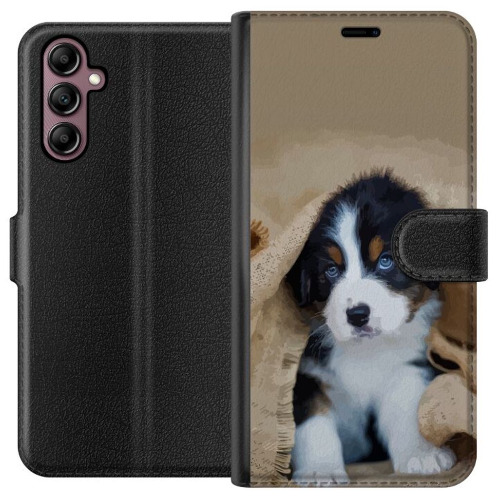 Samsung Galaxy A14 5G Sort Lommebokdeksel Valp