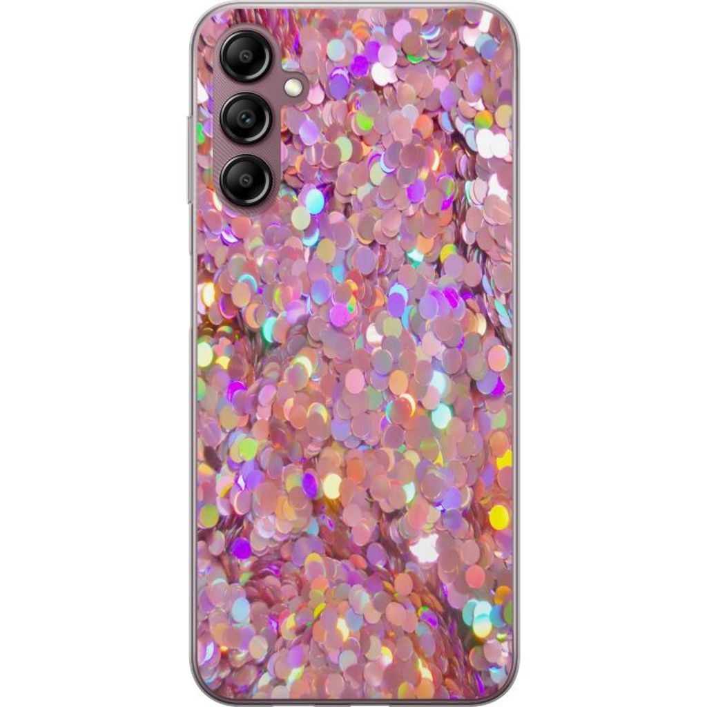 Samsung Galaxy A14 5G Läpinäkyvä Puhelinkotelo Glitter