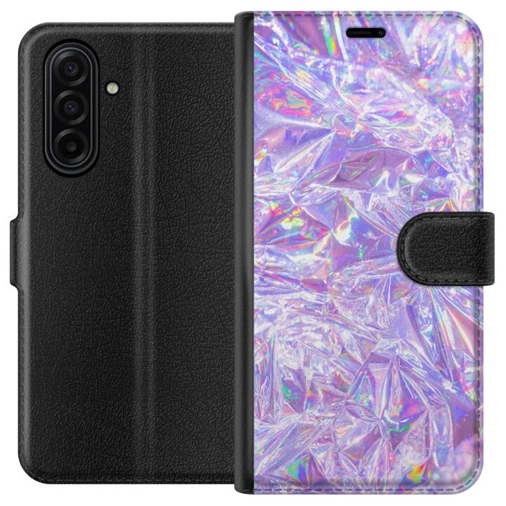 Samsung Galaxy A17 5G Musta Lompakkokotelo Glitter