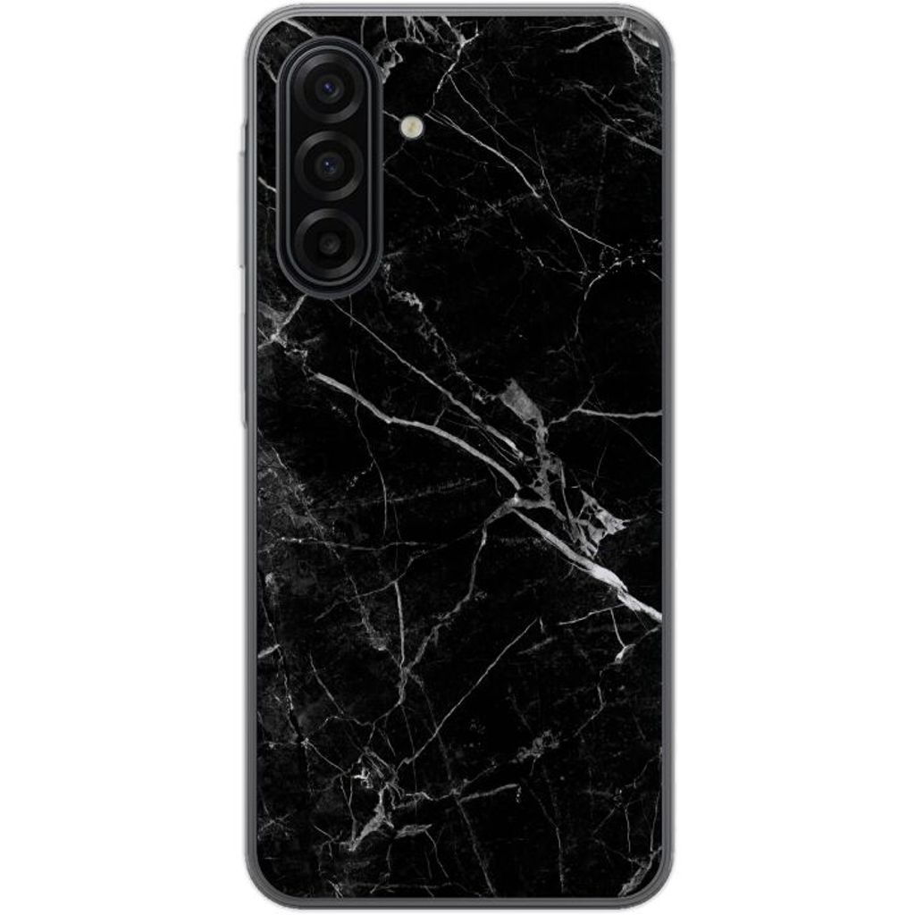 Samsung Galaxy A17 5G Läpinäkyvä Puhelinkotelo Svart marmor