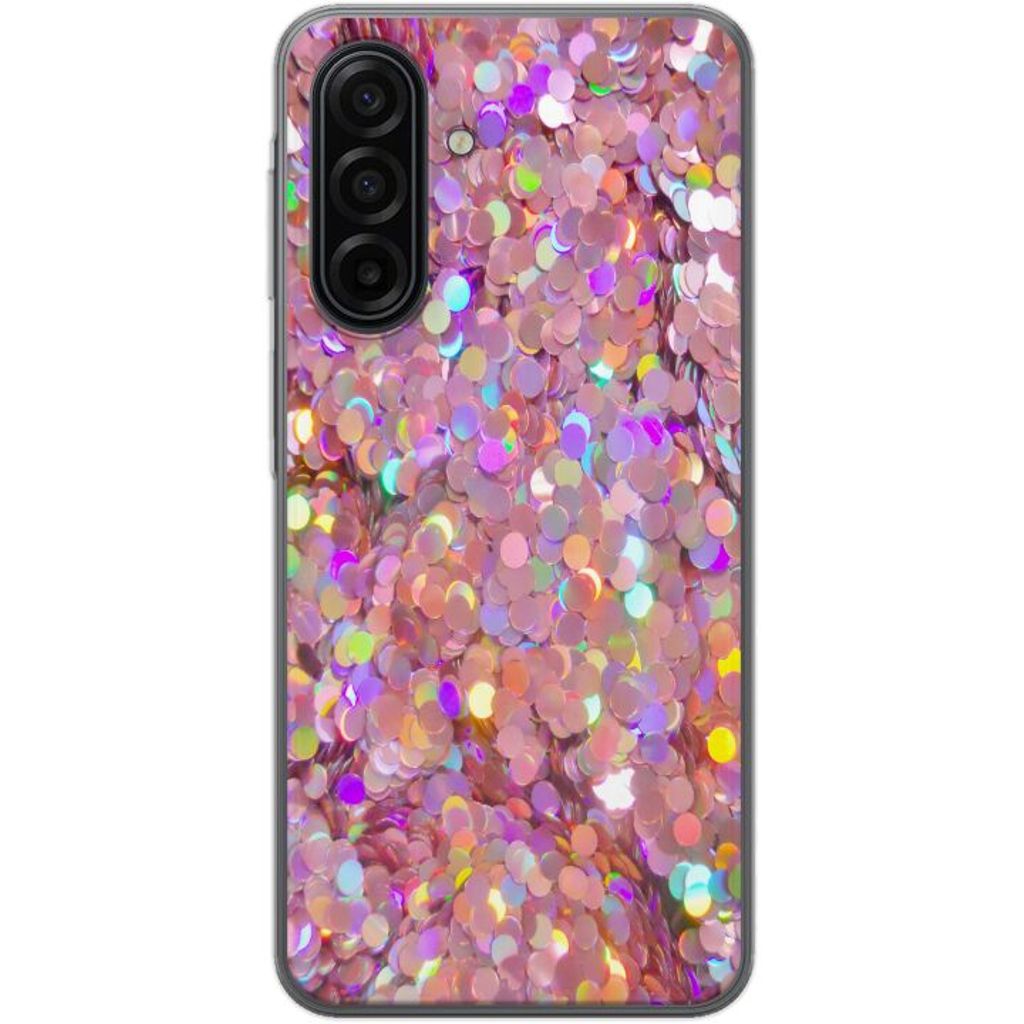 Samsung Galaxy A17 5G Läpinäkyvä Puhelinkotelo Glitter