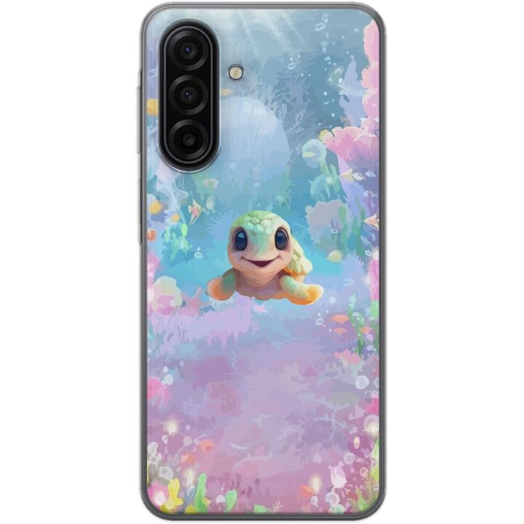 Samsung Galaxy A17 5G Läpinäkyvä Puhelinkotelo Glad Sköldpadda