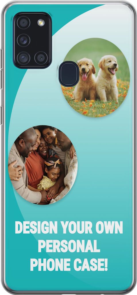 Designa ditt eget Samsung Galaxy A21s Genomskinligt Skal