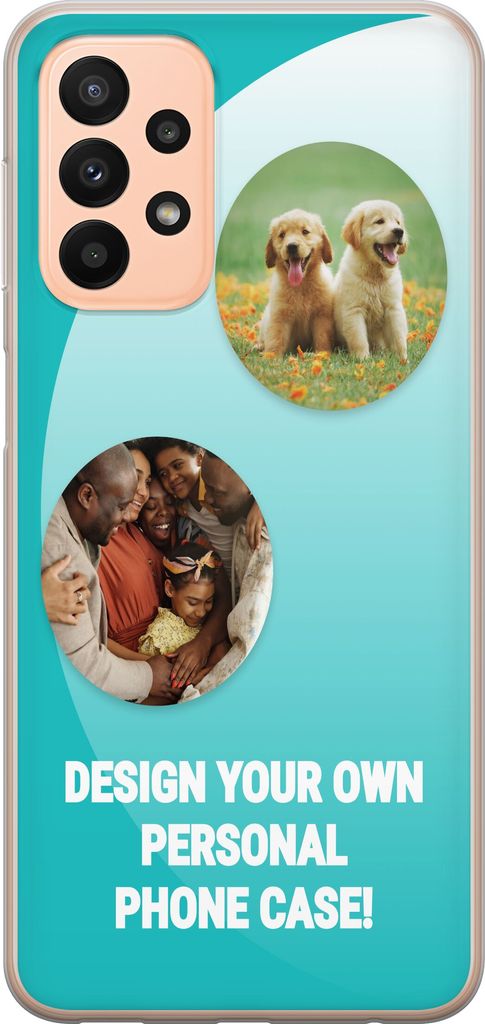 Design ditt eget Samsung Galaxy A23 Gjennomsiktig deksel