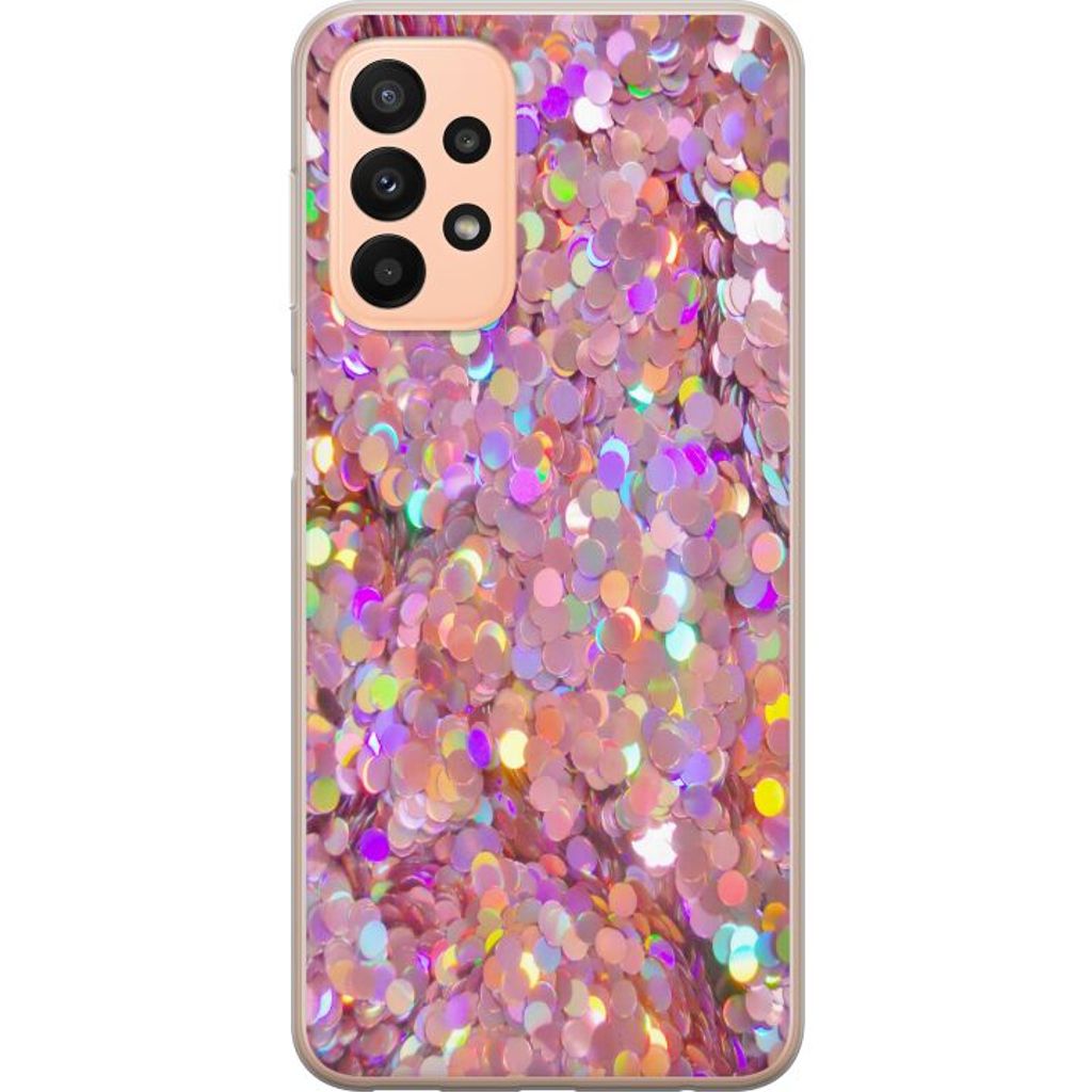 Samsung Galaxy A23 Gjennomsiktig Telefondeksel Glitter