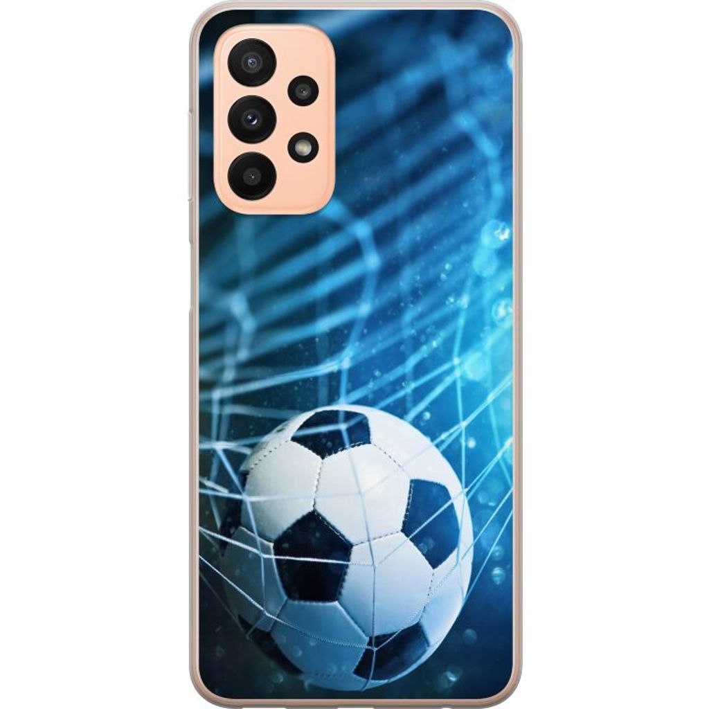 Samsung Galaxy A23 5G Gennemsigtigt Telefoncover Fotboll