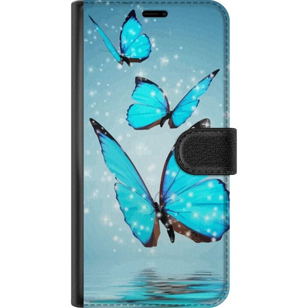 Samsung Galaxy A26 Musta Lompakkokotelo Magiska Fjärilar