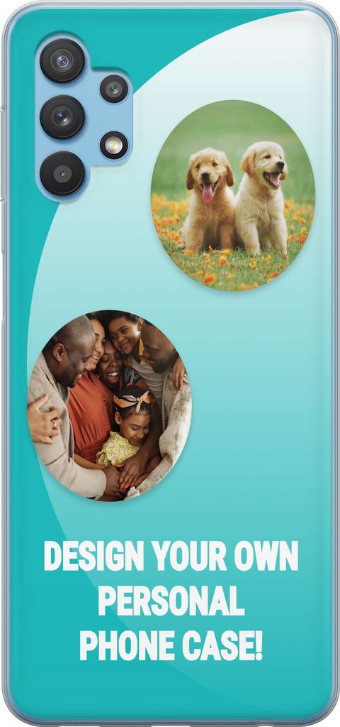 Designa ditt eget Samsung Galaxy A32 5G Genomskinligt Skal