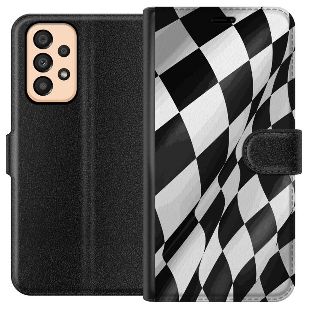 Samsung Galaxy A33 5G Sort Tegnebogsetui Vågor