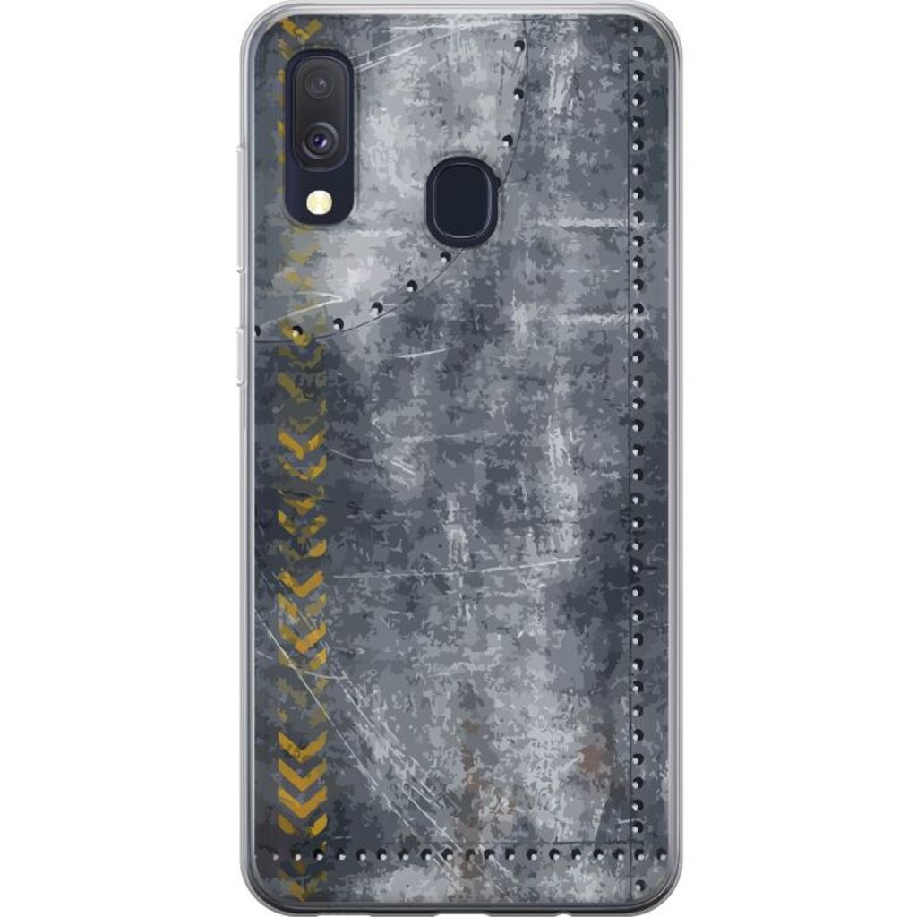 Samsung Galaxy A40 Gjennomsiktig Telefondeksel Metall