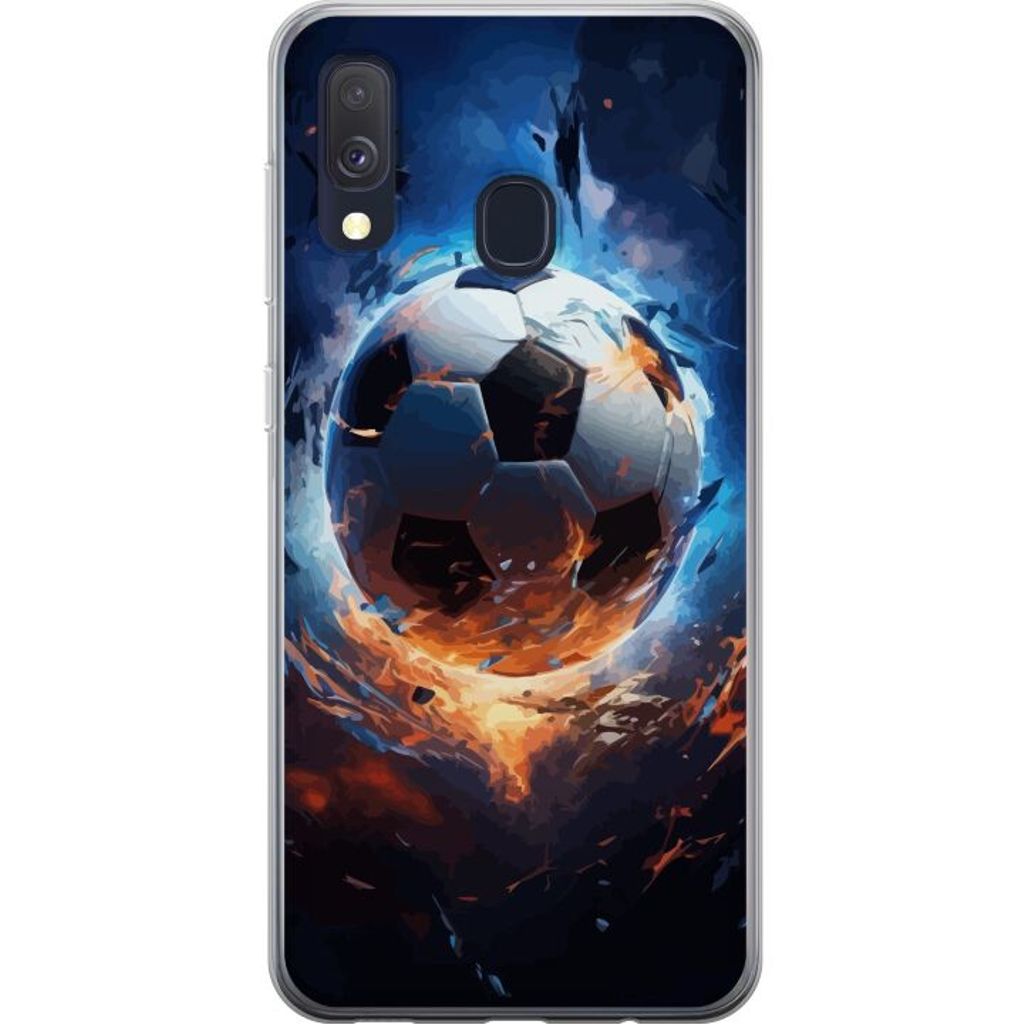 Samsung Galaxy A40 Gennemsigtigt Telefoncover Flygande boll