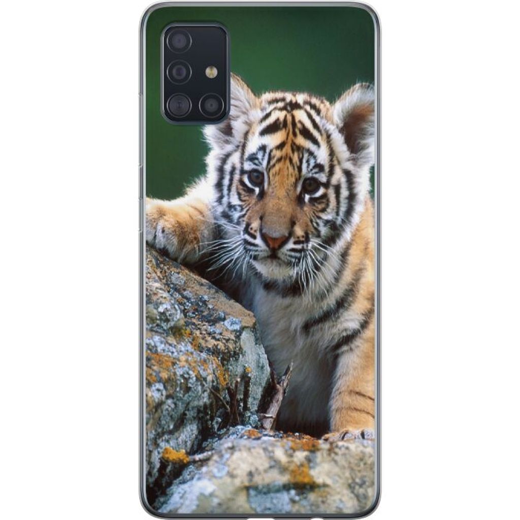Samsung Galaxy A51 Gennemsigtigt Telefoncover Tiger