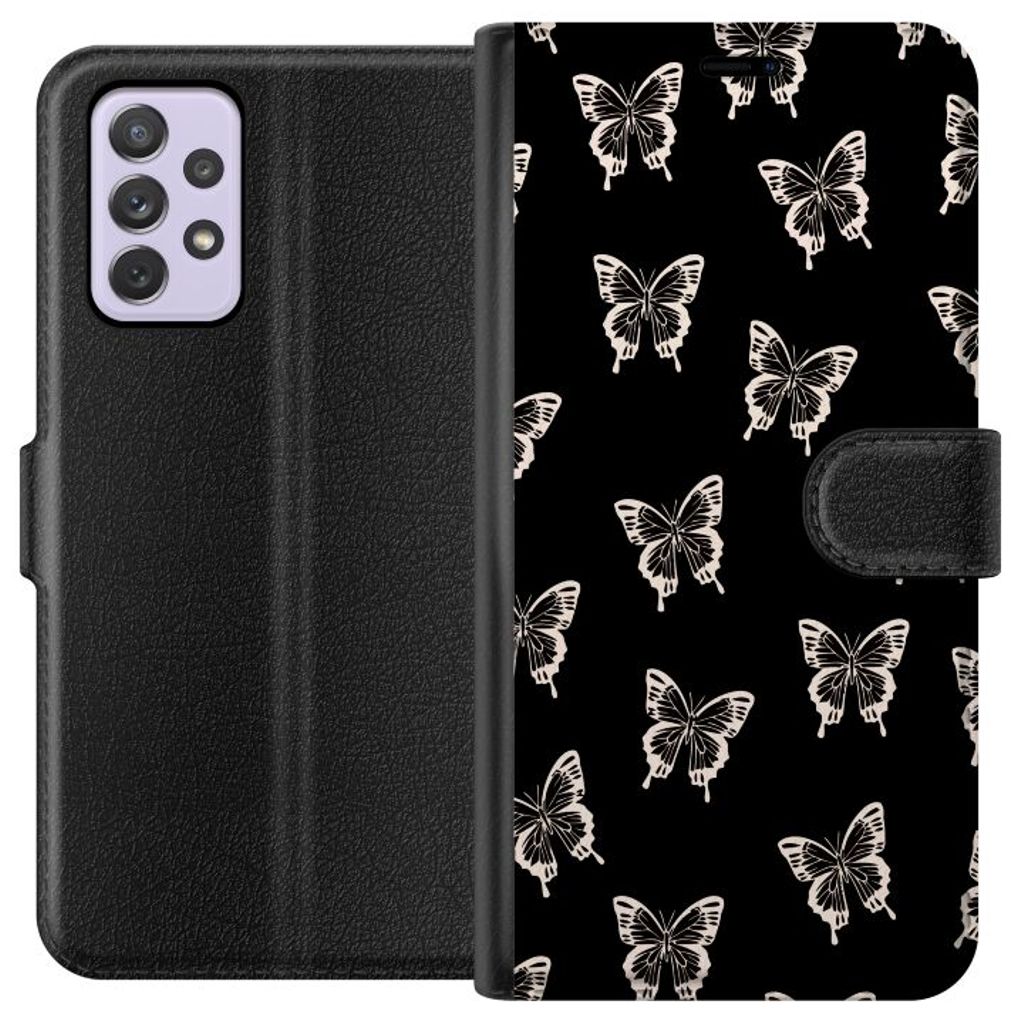 Samsung Galaxy A52s 5G Svart Plånboksfodral Flygfän