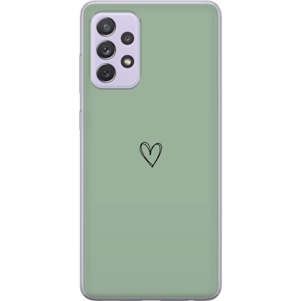 Samsung Galaxy A52s 5G Läpinäkyvä Puhelinkotelo Hjärta