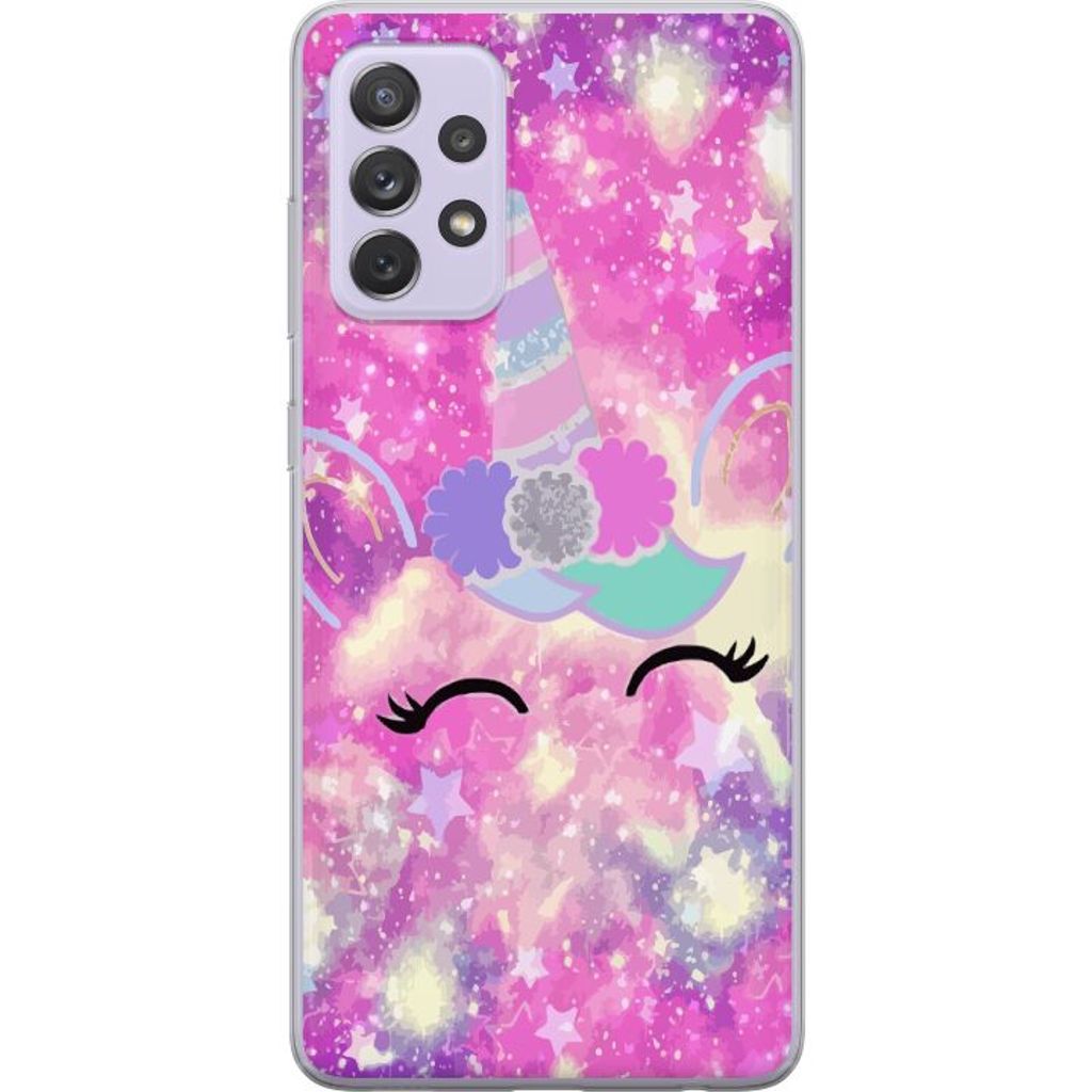 Samsung Galaxy A52s 5G Läpinäkyvä Puhelinkotelo Glad Enhörning