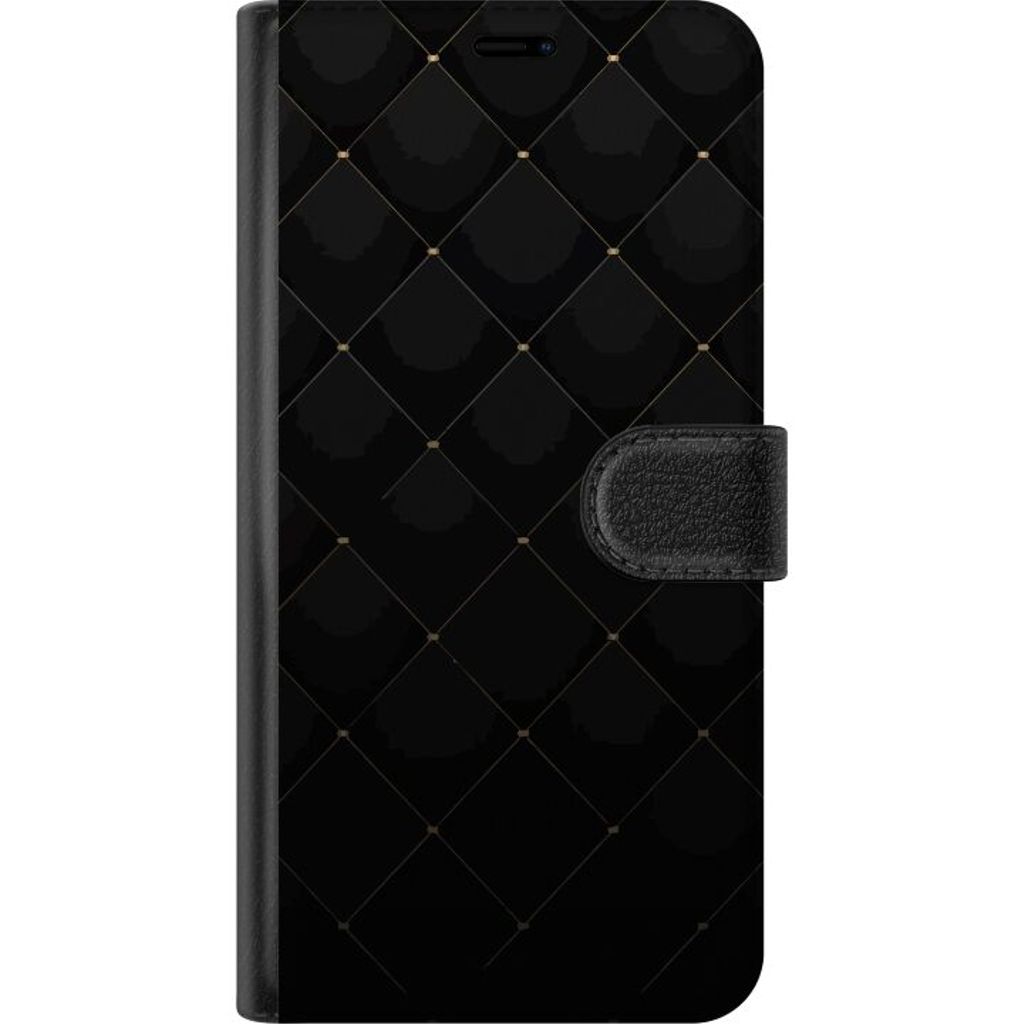 Samsung Galaxy A55 Musta Lompakkokotelo Exklusivt Mönster
